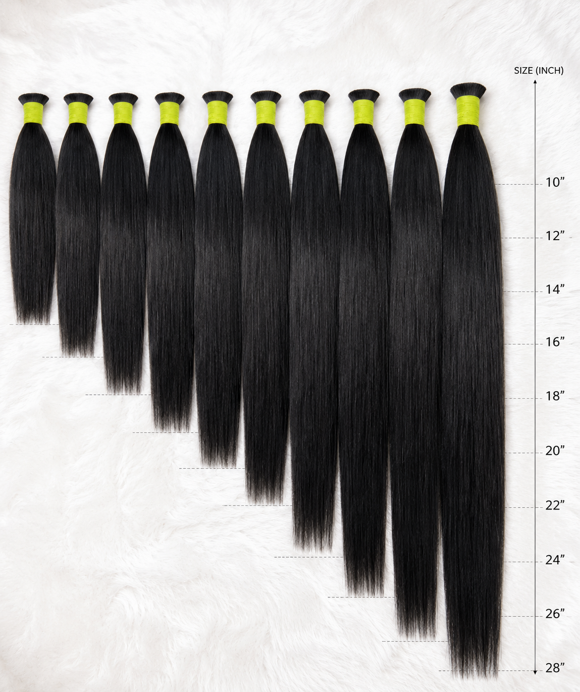 Raw Hair Braids - Straight Hair The Ramaya Hair Extensions