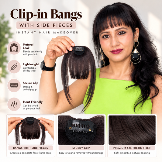 Bangs with Sides The Ramaya Hair Extensions