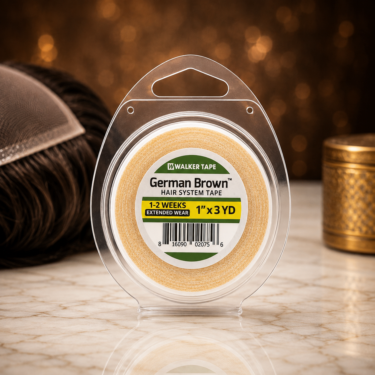 German Brown Tape - 1" X 3 Yds, Roll The Ramaya Hair Extensions