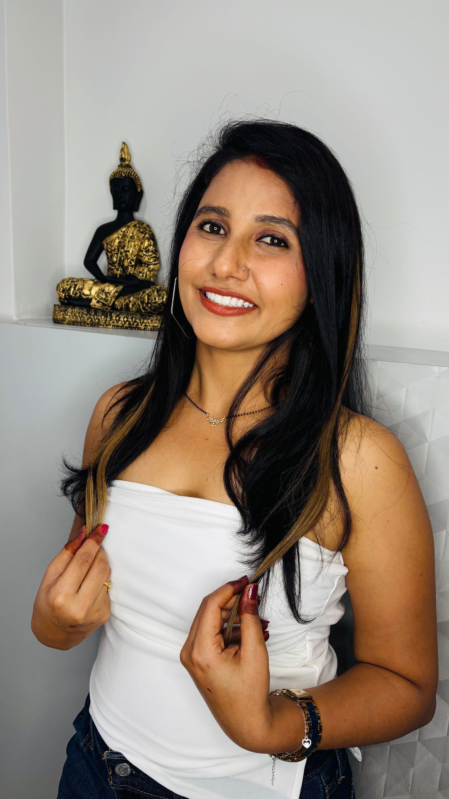 Mocha Fade – Insta Streak (Light Brown) The Ramaya Hair