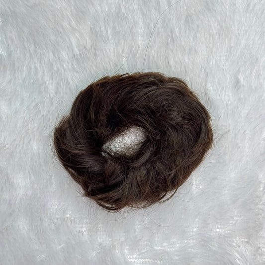 Messy Bun Scrunchie - Natural Brown