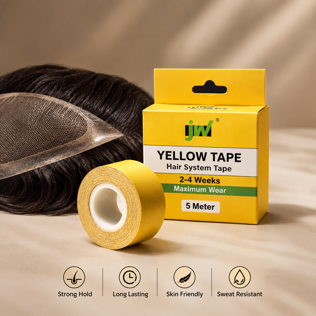 Yellow Hair System Tape The Ramaya Hair Extensions