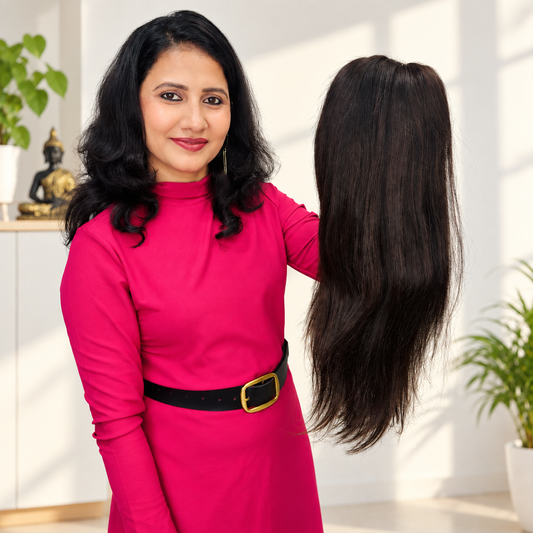 Luxe Full Head Silk Base Wig The Ramaya Hair Extensions